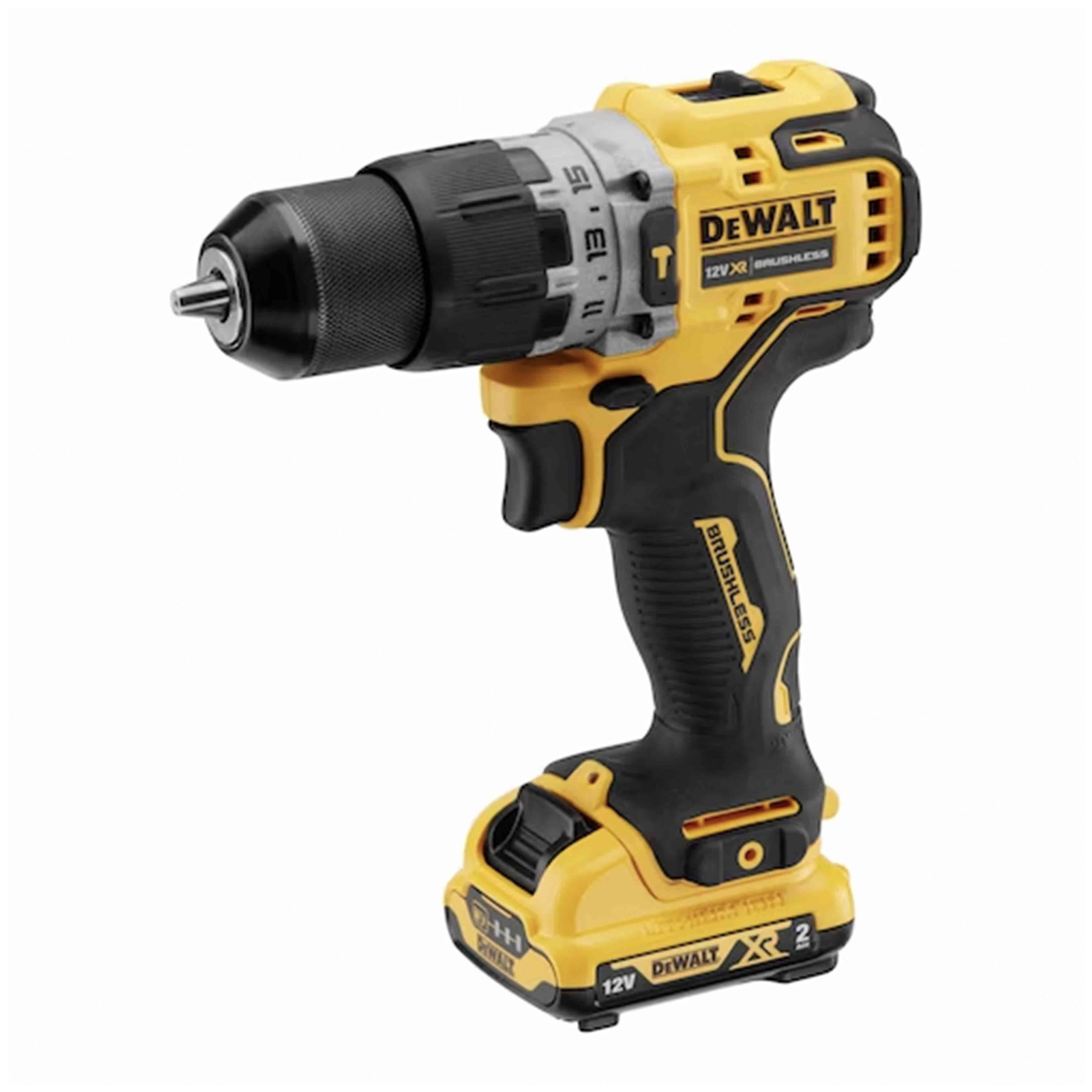 XR 12v Impact Drill Driver 2 x 2.0Ah BRUSHLESS Batteries - Compact in TSTACK CASE and ACCESSORIES - DeWALT - DCD706D2-QW XR 12v Impact Drill Driver 2 x 2.0Ah BRUSHLESS Batteries - Compact in TSTACK CASE and ACCESSORIES - DeWALT - DCD706D2-QW